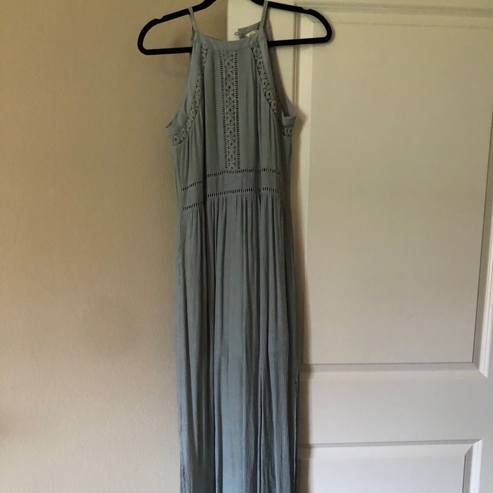Sea blue maxi dress